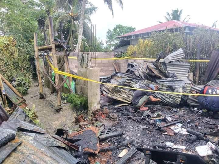 NOTHING LEFT. The photo of the house burned due to a overheated cellphone charger.  Photo by Noel B. Bela Ong.