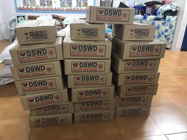 DSWD sends aid for those who have been affected by the fire incident. | Photo by Aaron Lloyd Refoyo.